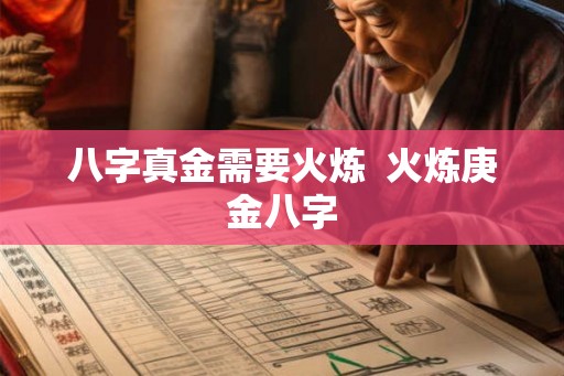 八字真金需要火炼  火炼庚金八字