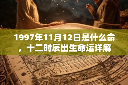 1997年11月12日是什么命，十二时辰出生命运详解