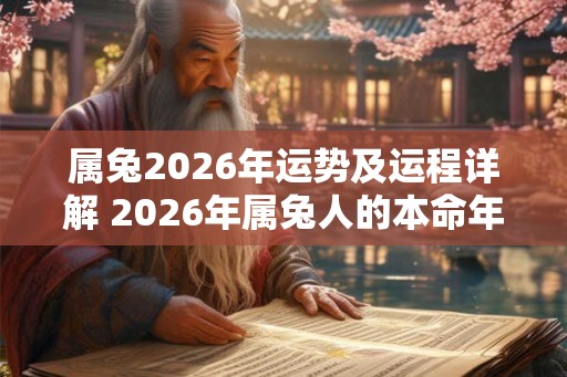 属兔2026年运势及运程详解 2026年属兔人的本命年全年运势