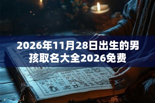 2026年11月28日出生的男孩取名大全2026免费
