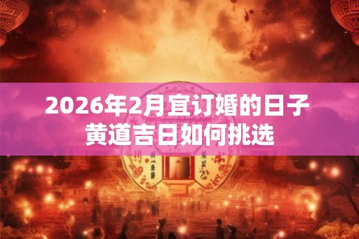 2026年2月宜订婚的日子 黄道吉日如何挑选