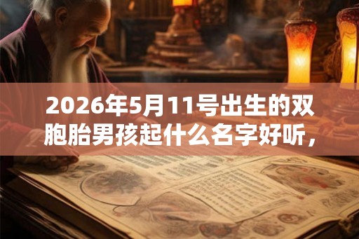 2026年5月11号出生的双胞胎男孩起什么名字好听，五行属什么