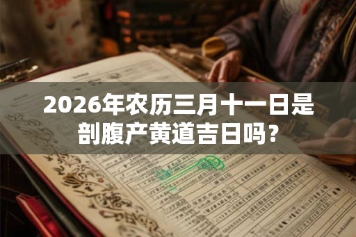 2026年农历三月十一日是剖腹产黄道吉日吗？