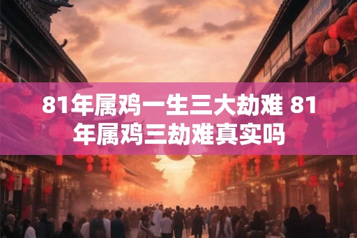 81年属鸡一生三大劫难 81年属鸡三劫难真实吗