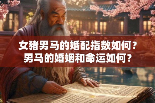 女猪男马的婚配指数如何?男马的婚姻和命运如何? 女猪男马的婚配指数如何?男马的婚姻和命运如何?