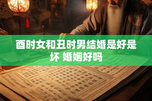 酉时女和丑时男结婚是好是坏 婚姻好吗