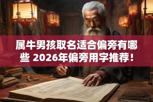 属牛男孩取名适合偏旁有哪些 2026年偏旁用字推荐! 属牛男孩取名适合偏旁有哪些 2026年偏旁用字推荐!