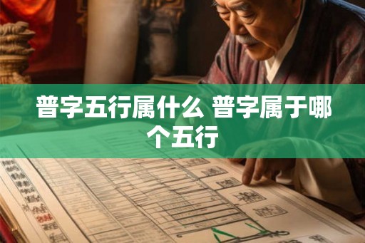 普字五行属什么 普字属于哪个五行