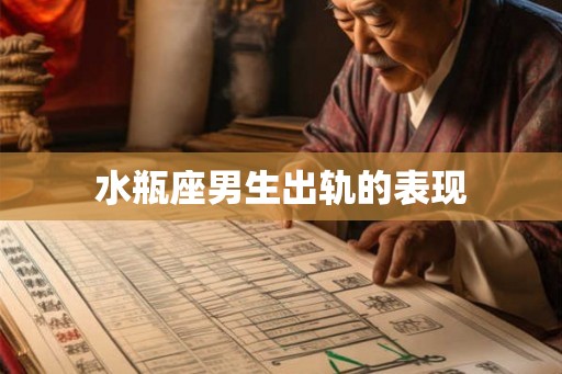 水瓶座男生出轨的表现 水瓶座男生出轨的表现