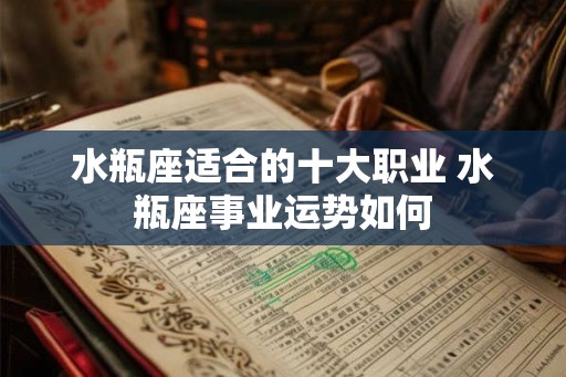 水瓶座适合的十大职业 水瓶座事业运势如何