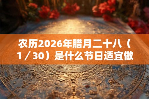 农历2026年腊月二十八（1／30）是什么节日适宜做什么