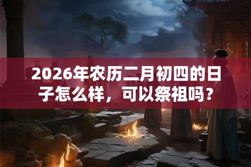 2026年农历二月初四的日子怎么样，可以祭祖吗？