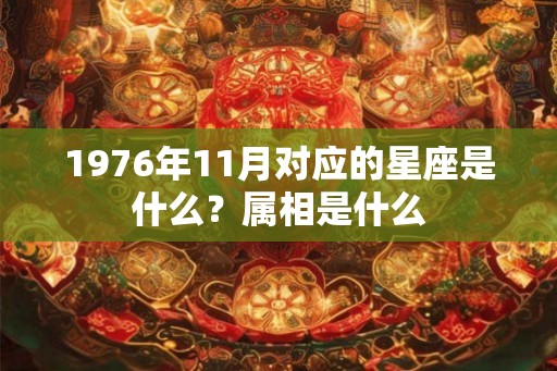 1976年11月对应的星座是什么？属相是什么