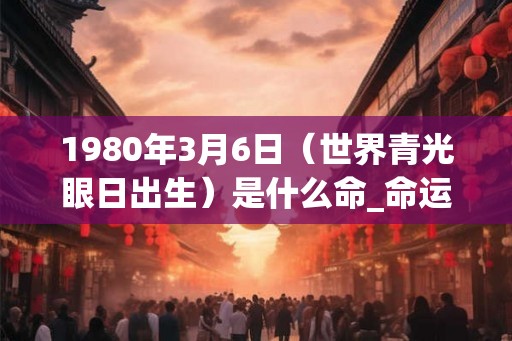 1980年3月6日（世界青光眼日出生）是什么命_命运如何