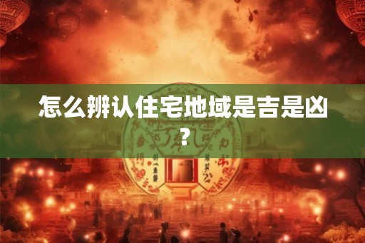 怎么辨认住宅地域是吉是凶？