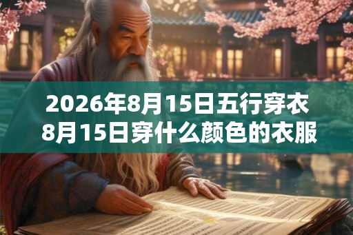 2026年8月15日五行穿衣 8月15日穿什么颜色的衣服