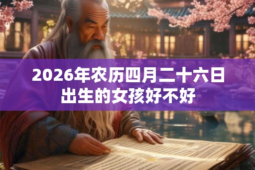 2026年农历四月二十六日出生的女孩好不好