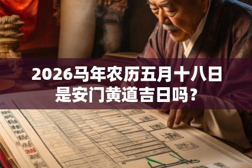 2026马年农历五月十八日是安门黄道吉日吗？
