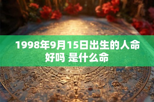 1998年9月15日出生的人命好吗 是什么命