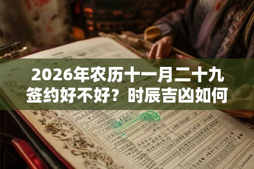 2026年农历十一月二十九签约好不好?时辰吉凶如何? 2026年农历十一月二十九签约好不好?时辰吉凶如何?