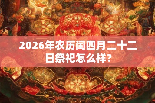 2026年农历闰四月二十二日祭祀怎么样？