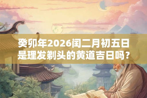 癸卯年2026闰二月初五日是理发剃头的黄道吉日吗？