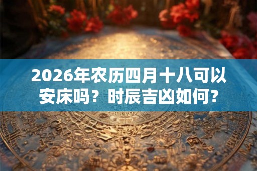 2026年农历四月十八可以安床吗？时辰吉凶如何？