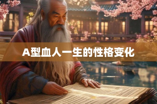 A型血人一生的性格变化