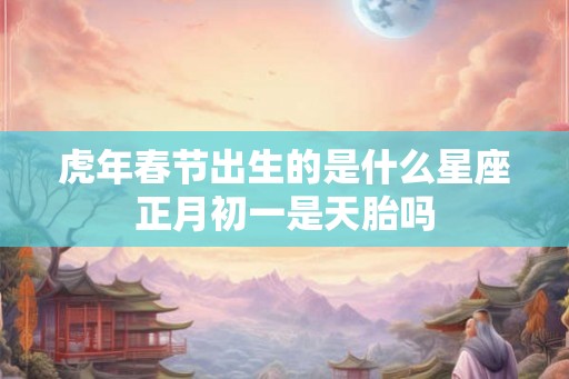 虎年春节出生的是什么星座正月初一是天胎吗