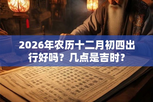 2026年农历十二月初四出行好吗？几点是吉时？