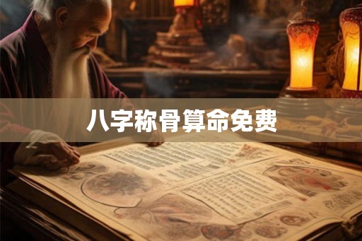 八字称骨算命免费
