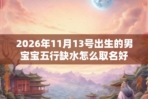 2026年11月13号出生的男宝宝五行缺水怎么取名好