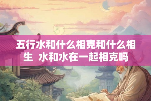 五行水和什么相克和什么相生 水和水在一起相克吗 五行水和什么相克和什么相生 水和水在一起相克吗