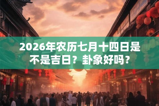 2026年农历七月十四日是不是吉日？卦象好吗？