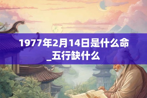 1977年2月14日是什么命_五行缺什么