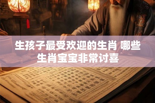 生孩子最受欢迎的生肖 哪些生肖宝宝非常讨喜