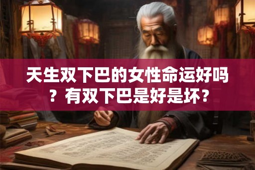 天生双下巴的女性命运好吗?有双下巴是好是坏? 天生双下巴的女性命运好吗?有双下巴是好是坏?
