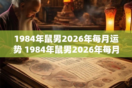 1984年鼠男2026年每月运势 1984年鼠男2026年每月运势怎样 1984年鼠男2026年每月运势 1984年鼠男2026年每月运势怎样