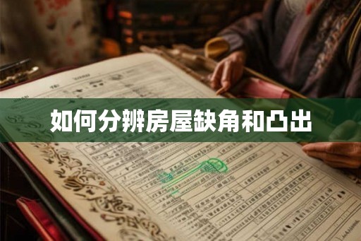 如何分辨房屋缺角和凸出