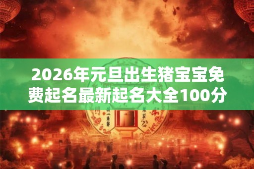 2026年元旦出生猪宝宝免费起名最新起名大全100分! 2026年元旦出生猪宝宝免费起名最新起名大全100分!