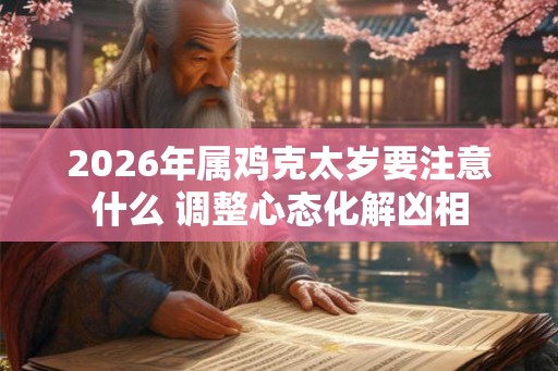 2026年属鸡克太岁要注意什么 调整心态化解凶相