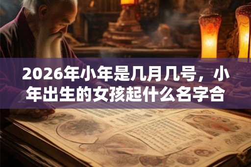 2026年小年是几月几号，小年出生的女孩起什么名字合适