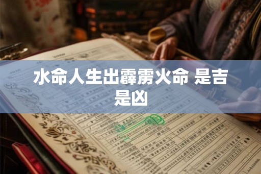 水命人生出霹雳火命 是吉是凶