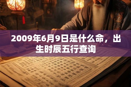 2009年6月9日是什么命，出生时辰五行查询