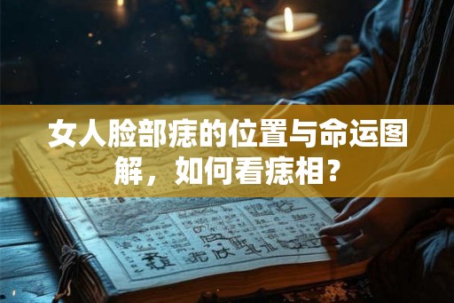女人脸部痣的位置与命运图解，如何看痣相？