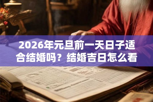 2026年元旦前一天日子适合结婚吗？结婚吉日怎么看？