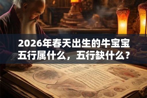 2026年春天出生的牛宝宝五行属什么，五行缺什么？