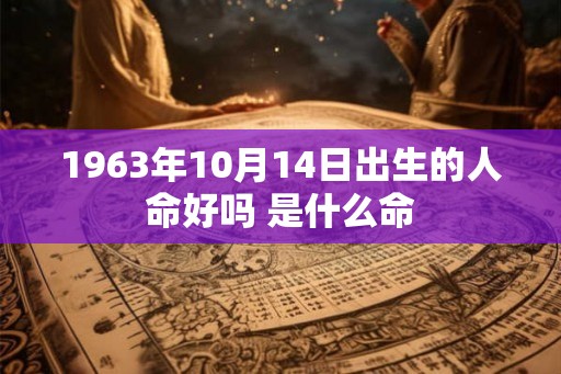 1963年10月14日出生的人命好吗 是什么命 1963年10月14日出生的人命好吗 是什么命