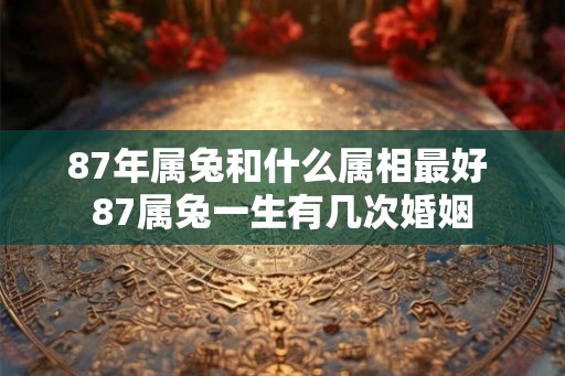 87年属兔和什么属相最好 87属兔一生有几次婚姻