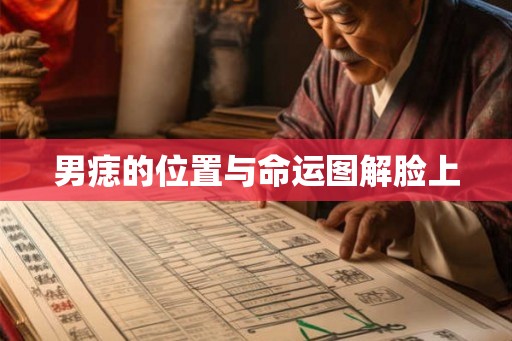 男痣的位置与命运图解脸上